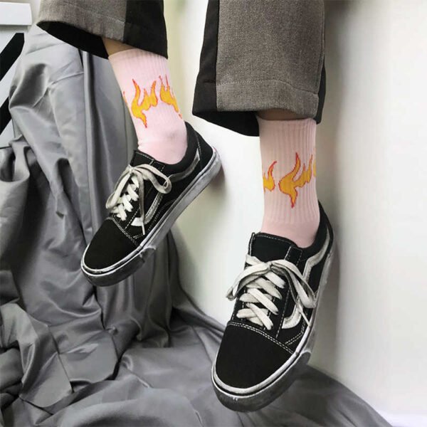 Flame socks - Pink