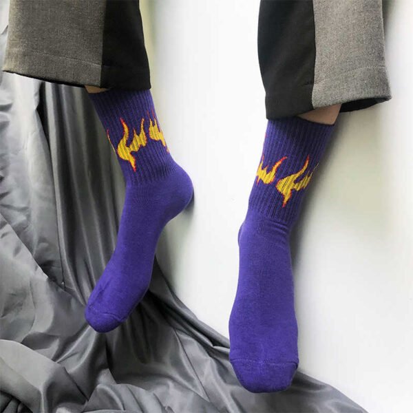 Flame socks - Purple
