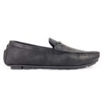 Fashionable Trendy PU Leather Loafers Black