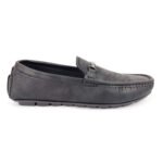 Fashionable Trendy PU Leather Loafers Black