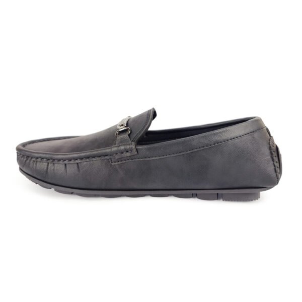 Fashionable Trendy PU Leather Loafers Black