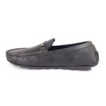 Fashionable Trendy PU Leather Loafers Black