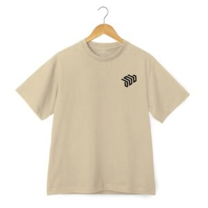 DOB Skateshop Round Neck Half Sleeve T-Shirt - Beige